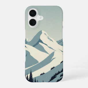 Vintage Schneegipfel iPhone 16 Hülle