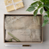 Vintage Schneeglöckchen-Sträußchen-Decoupage-Ephem Seidenpapier (Geschenk)