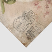 Vintage Schneeglöckchen-Sträußchen-Decoupage-Ephem Seidenpapier (Ausschnitt)