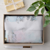 Vintage Schneeleoparden-Illustration Seidenpapier (Geschenk)