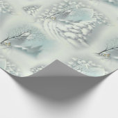 Vintage Schneelicht Geschenkpapier (Ecke)