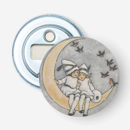 Vintage Schneelöcher auf dem Mond Flaschenöffner