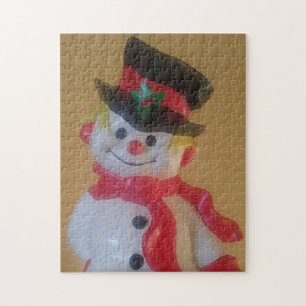 Vintage Schneemann Puzzle