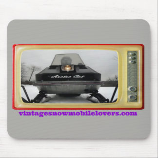 Vintage-Schneemobil-Liebhaber 1972 Arctic Cat-Maus Mousepad