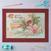 Vintage Schneeschön und Mistleton Seidenpapier (Basteln)