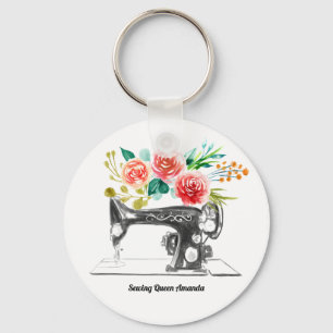 Vintage Schneidermaschine Schlüsselanhänger