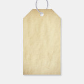 Vintage Schnörkel Chic Wedding Vielen Dank Geschenkanhänger (Rückseite)