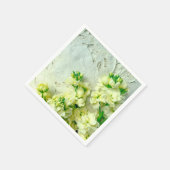 Vintage Schnürsenkel mit weißer Lila Serviette (Ecke)