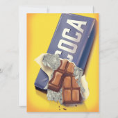 Vintage Schokolade Bar kommerziell (Rückseite)