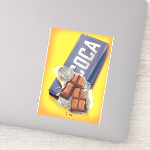Vintage Schokolade Bar kommerziell Aufkleber