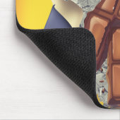 Vintage Schokolade Bar kommerziell Mousepad (Ecke)
