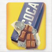 Vintage Schokolade Bar kommerziell Mousepad (Vorne)