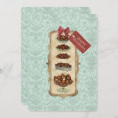 Vintage Schokolade Bonbons Weihnachten (Vorne/Hinten)