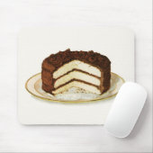 Vintage Schokolade-Eisschicht-Kuchenmousepad Mousepad (Mit Mouse)