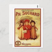 Vintage Schokolade Ph. Suchard Ad Postkarte (Vorne/Hinten)