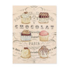 Vintage Schokolade...Postkarte