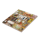 Vintage Schokoladen-Anzeigen Fliese (Seite)