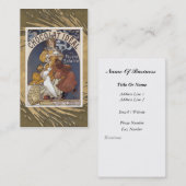 Vintage Schokoladen-Geschäfts-Karte Visitenkarte (Vorne/Hinten)