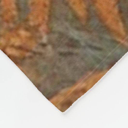 Vintage Schokoladen-Labrador-Jagd Fleecedecke (Ecke)