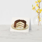 Vintage Schokoladenbackkarte Karte (Gelbe Blume)