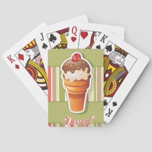 Vintage-Schokoladeneis Spielkarten