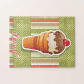 Vintage SchokoladenEiscreme Puzzle (Horizontal)