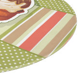 Vintage SchokoladenEiscreme Schneidebrett (Ecke)