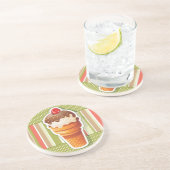 Vintage SchokoladenEiscreme Untersetzer (Seite)