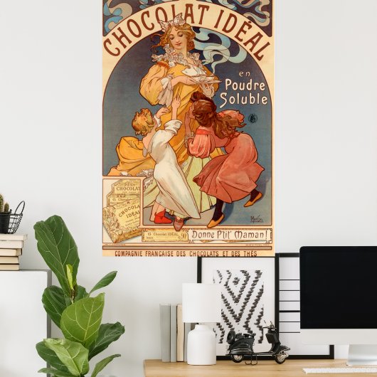 Vintage Schokoladenwerbung Poster (Heimbüro)