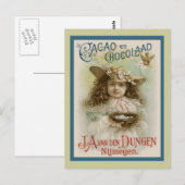 Vintage Schokoladenwerbung Postkarte (Vorne/Hinten)