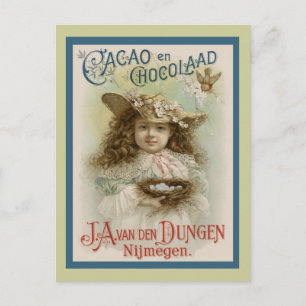 Vintage Schokoladenwerbung Postkarte