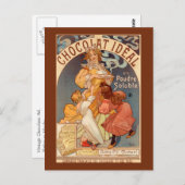Vintage Schokoladenwerbung Postkarte (Vorne/Hinten)