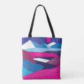 Vintage schöne Berge und Landschaft mit Tasche (Rückseite)
