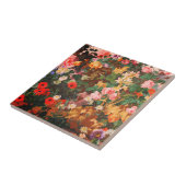 Vintage schöne bunte Blumen Blumenmalerei Fliese (Seite)