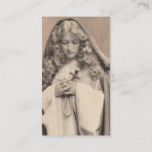 Vintage schöne Dame Visitenkarte (Rückseite)