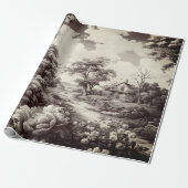 Vintage schöne Einrichtung Geschenkpapier (Ungerollt)