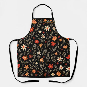 Vintage Schöne Florale Trendige Kollektion Schürze