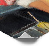 Vintage schöne Girl-Malerei Poster (Ecke)