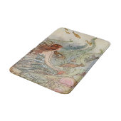 Vintage schöne Girly Meerjungfrau Badematte (Schrägansicht)