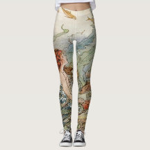 Vintage schöne Girly Meerjungfrau unter dem Meer