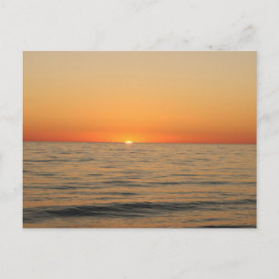 Vintage schöne Insel-Strand-Sonnenuntergangspostka Feiertagspostkarte