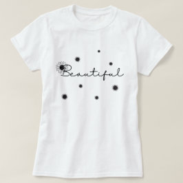 Vintage schöne Schwarze Sonnenblume Blume Blumen T-Shirt