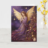 Vintage, schöne Weihnachtsgelenke Karte (Gelbe Blume)