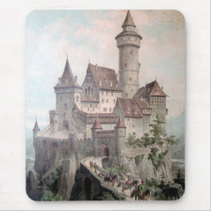 Vintage - Schönes altes Schloss Mousepad