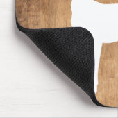 Vintage Schönheit Holz und Hirsch Mousepad (Ecke)