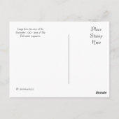 Vintage Schönheit im grünen Kleid Postkarte (Rückseite)