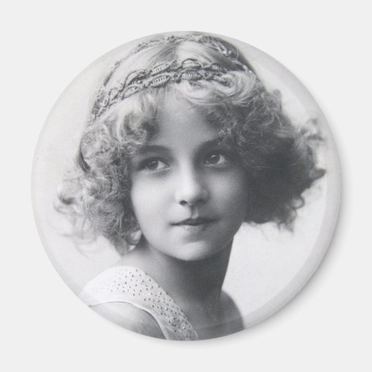 Vintage Schönheit Magnet (Vorne)