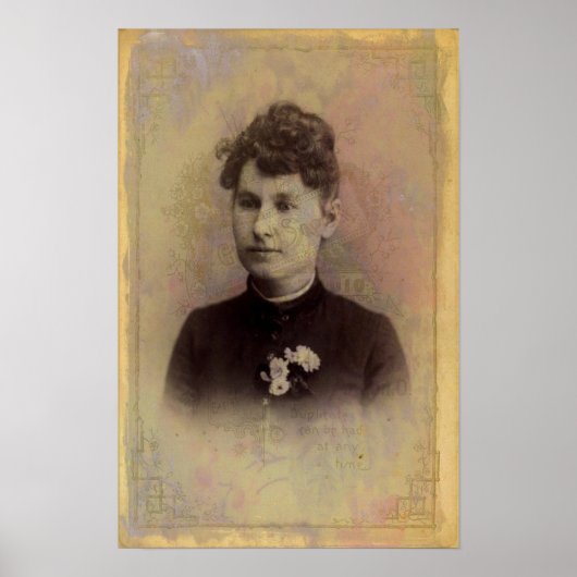 Vintage Schönheit Poster (Vorne)