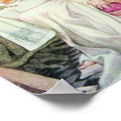 Vintage Schönheit und die BestienIllustration Poster (Ecke)