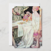 Vintage Schönheit und die Tier-Hochzeits-Einladung Einladung (Vorderseite)